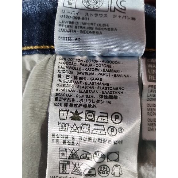 Levis Women's 505 Jeans Straight Size 16 Medium Wash Stretch Pants - Picture 11 of 11